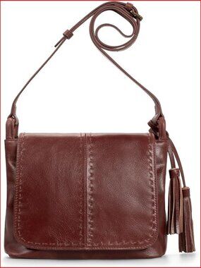 Vintage Genuine Leather Crossbody Bag with RFID Multi-Pockets Shoulder Handbag